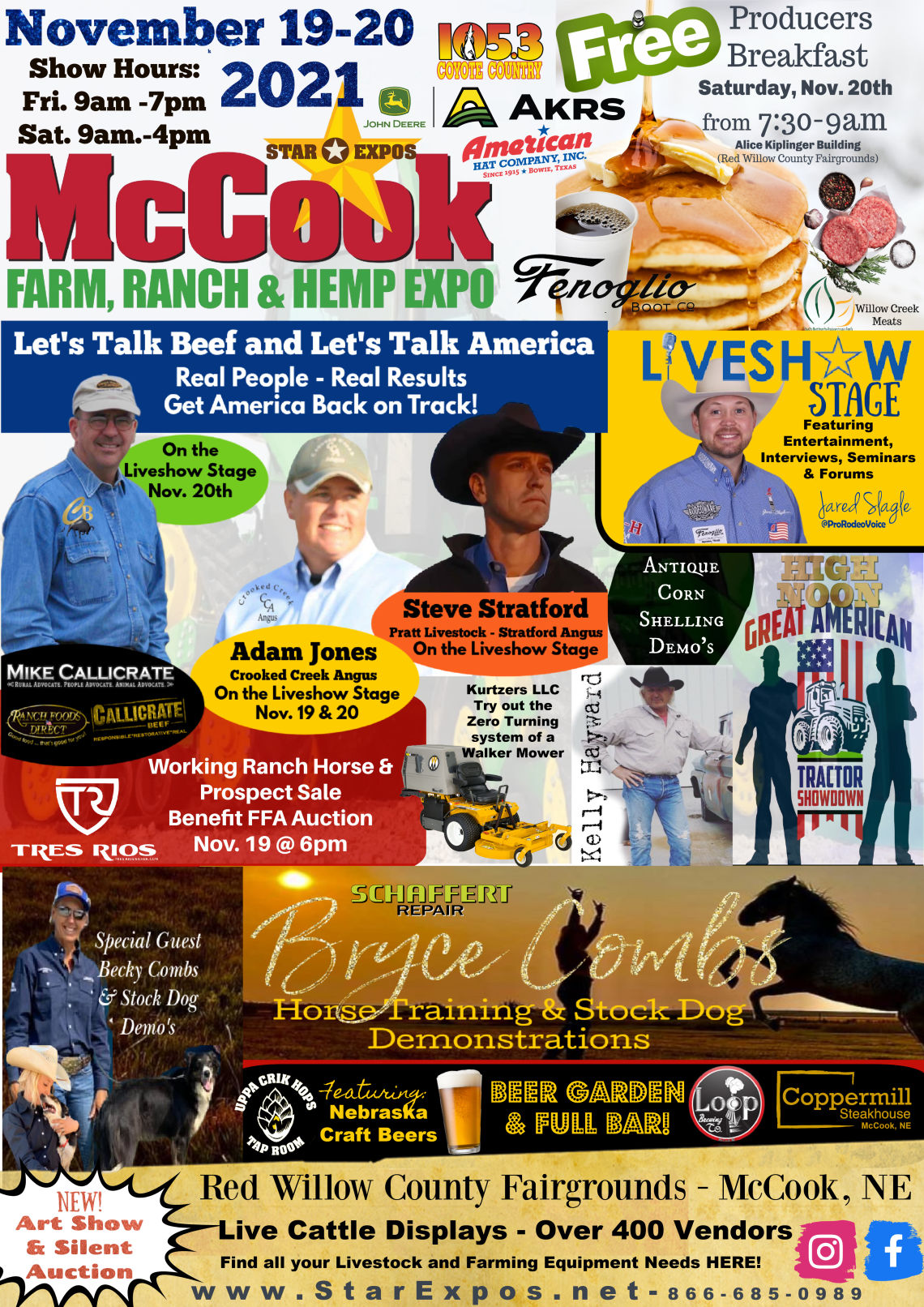 McCook Farm, Ranch & Hemp Expo Schedule